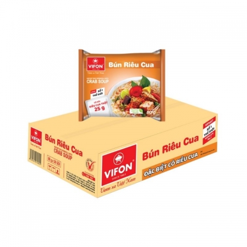 Zuppa di vermicelli bun rieu cua VIFON cartone 30x85g Vietnam