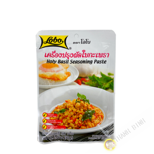Pasta de especias de albahaca LOBO 50g Tailandia