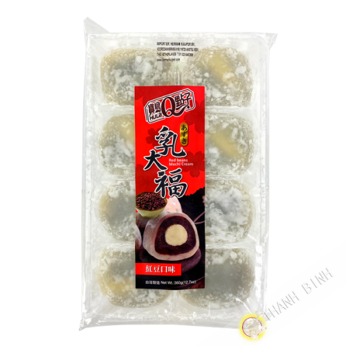 Mochi frijol rojo con crema HULA 360g Taiwán