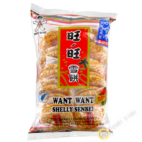 Galleta de arroz picante shelly senbei WANT WANT 150g Taiwán