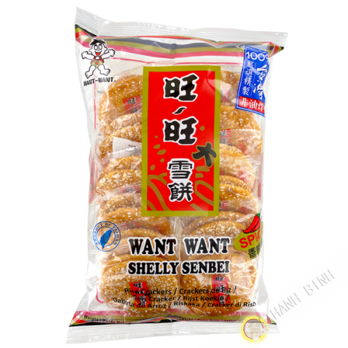 Spicy rice cracker shelly senbei WANT WANT 150g Taiwan