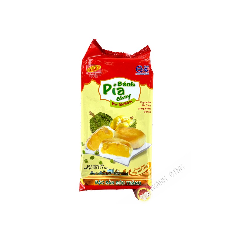 Pia cake mung bean durian 400g TÂN HUÊ VIÊN Vietnam