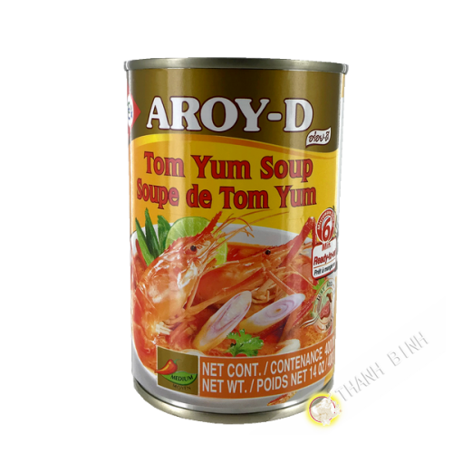 Soupe Tom Yum à la citronnelle AROY-D 400g Thailande