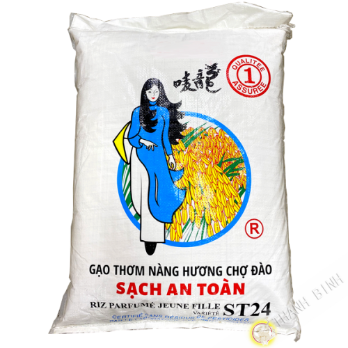 Gạo Sạch An Toàn NÀNG HƯƠNG CHỢ ĐÀO ST24 18kg Việt Nam