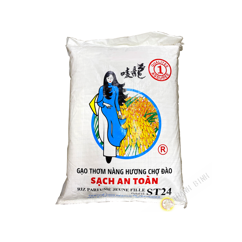 De arroz fragante largo sin residuos de pesticidas CHICA ST24 de 18 kg de Vietnam De arroz fragante largo sin residuos de pesticidas CHICA ST24 de 18 kg de Vietnam