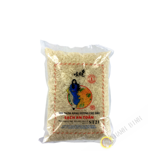 Long fragrant rice without pesticide residues YOUNG GIRL variety ST24 1kg Vietnam