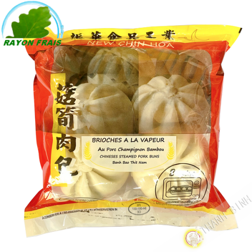 Brioche à la vapeur au porc champignon bambou NEW CHIN HOA 480g France - FRAIS