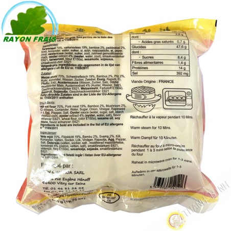 Brioche à la vapeur au porc champignon bambou NEW CHIN HOA 480g - FRAIS