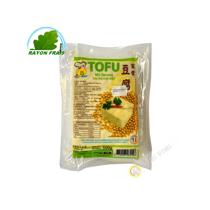 Tofu maison mi-ferme SOUN SOUN 500g France - FRAIS