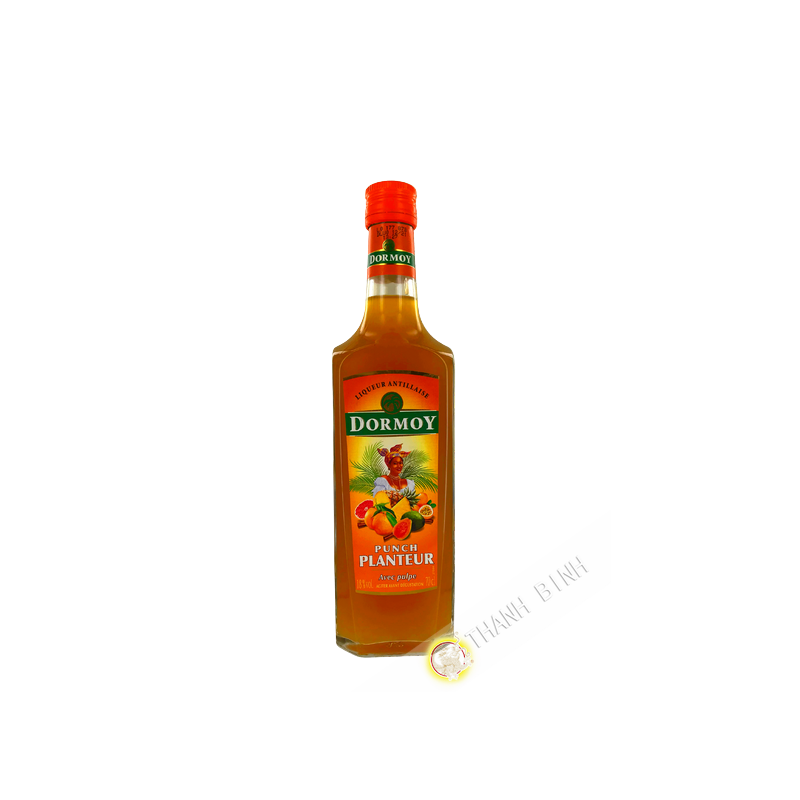 Antillean Liqueur Punch Planteur with pulp DORMOY 700ml 18° Guadeloupe