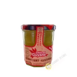 Confiture Marmelade Citron vert Gingembre 210g Guyane
