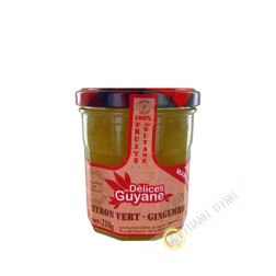 Confiture Marmelade Citron vert Gingembre 210g Guyane