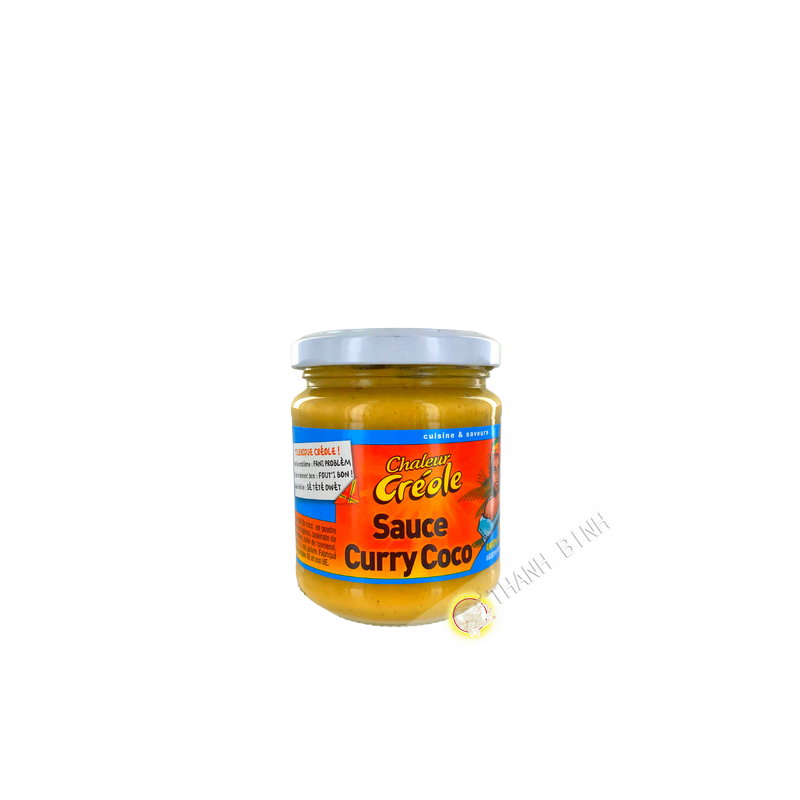 Salsa al curry al cocco CHALEUR CREOLE 200g Francia Salsa al curry al cocco CHALEUR CREOLE 200g Francia