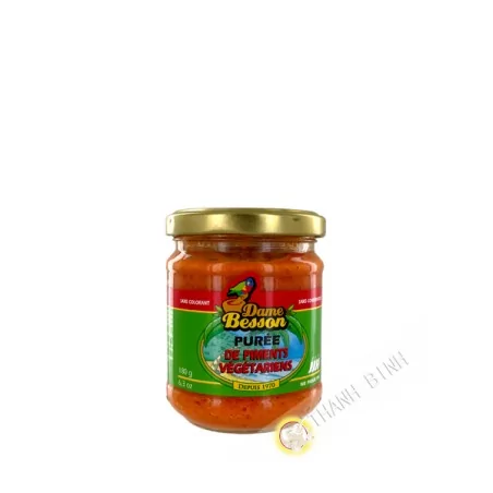 Purée piments végétariens DAME BESSON 180g Guadeloupe