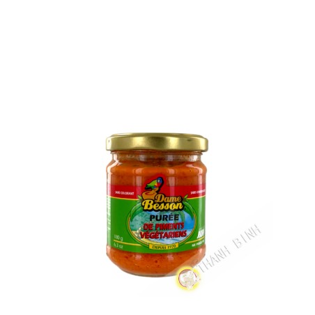 Purée piments végétariens DAME BESSON 180g Guadeloupe