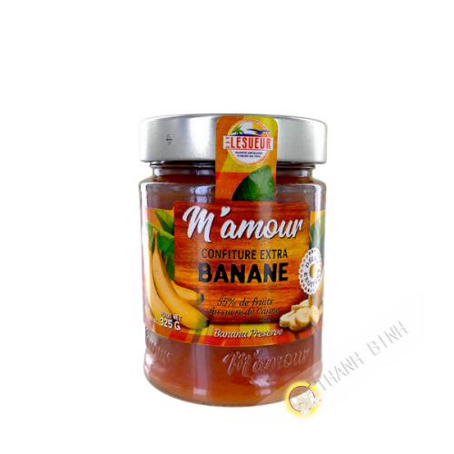Confiture extra banane M'AMOUR 325g Guadeloupe