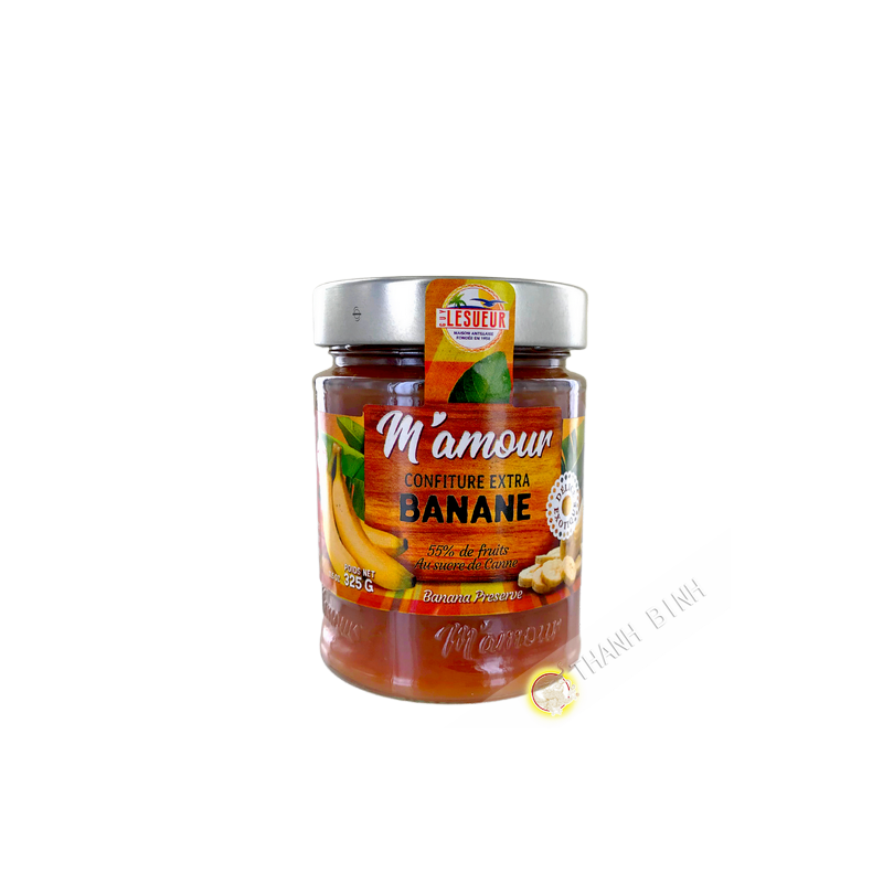 Confiture extra banane M'AMOUR 325g Guadeloupe