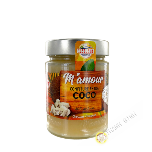 Confiture extra coco M'AMOUR 325g Guadeloupe