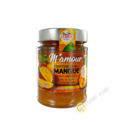 Confiture extra mangue M'AMOUR 325g Guadeloupe