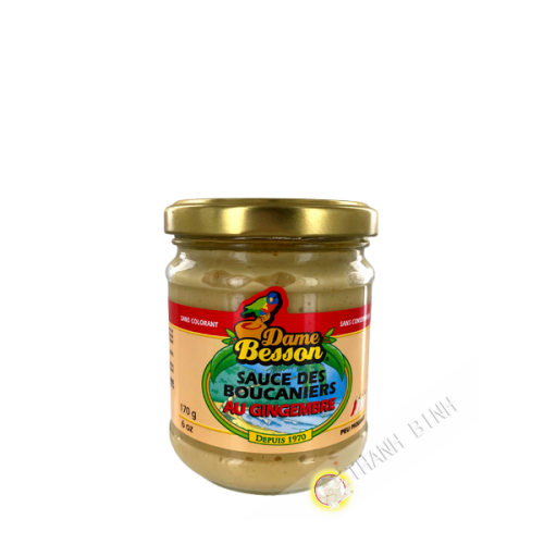 Sauce des boucaniers au gingembre DAME BESSON 170g Guadeloupe