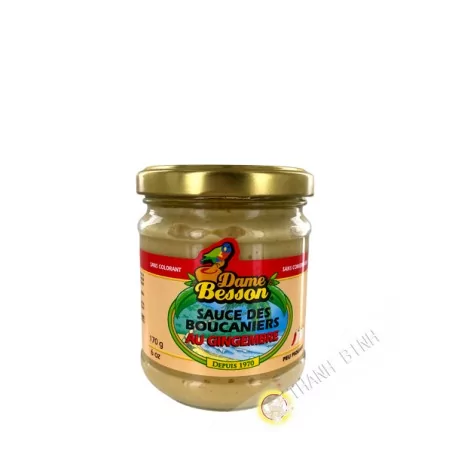 Sauce des boucaniers au gingembre DAME BESSON 170g Guadeloupe