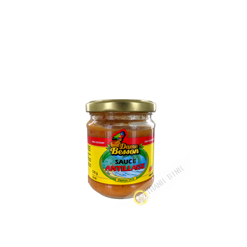 DAME BESSON 170g Guadeloupe West Indian sauce DAME BESSON 170g Guadeloupe West Indian sauce