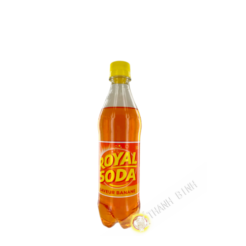 Boisson gazeuse saveur banane ROYAL SODA 500ml Martinique