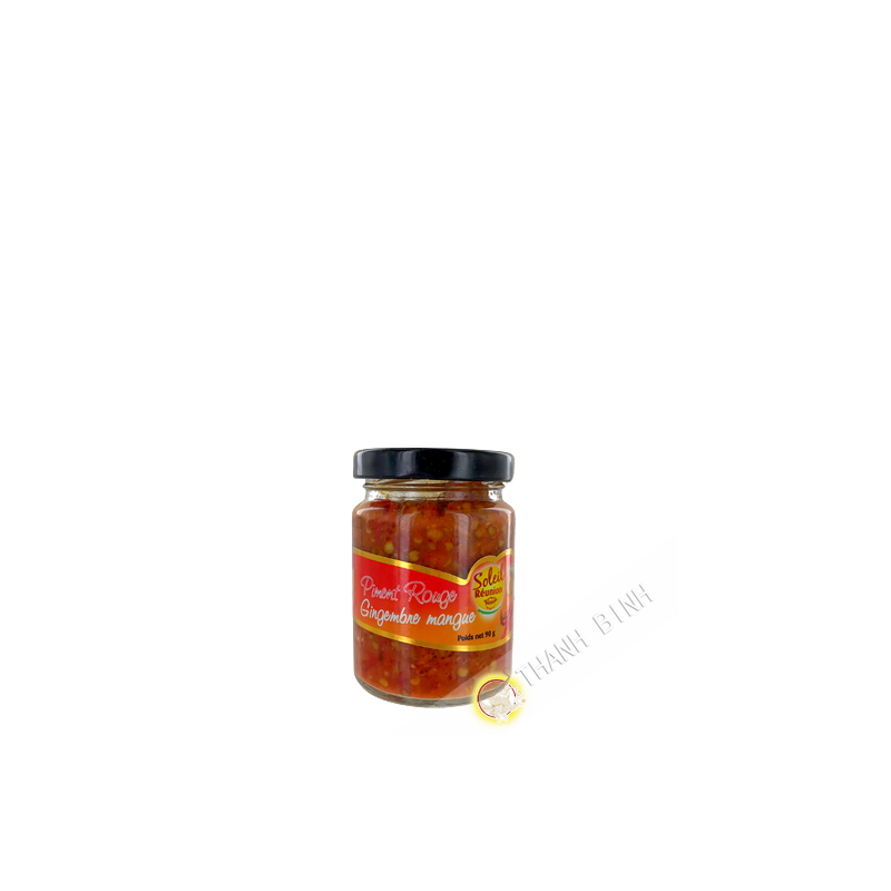 Pâte piment rouge gingembre mangue SOLEIL REUNION 90g Réunion Pâte piment rouge gingembre mangue SOLEIL REUNION 90g Réunion