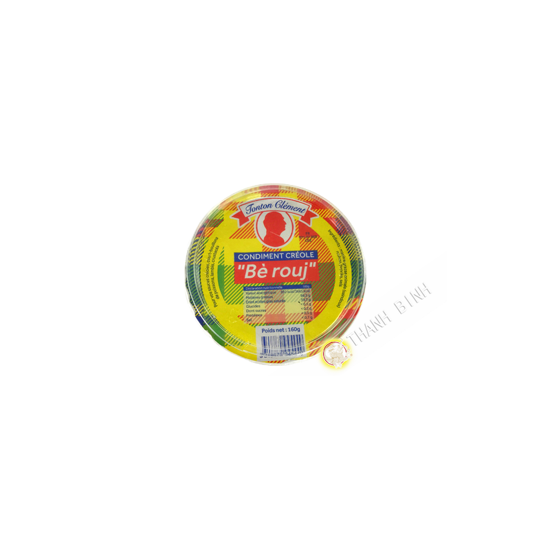 Creole Condiment Be rouj TONTON CLEMENT 160g Guadeloupe