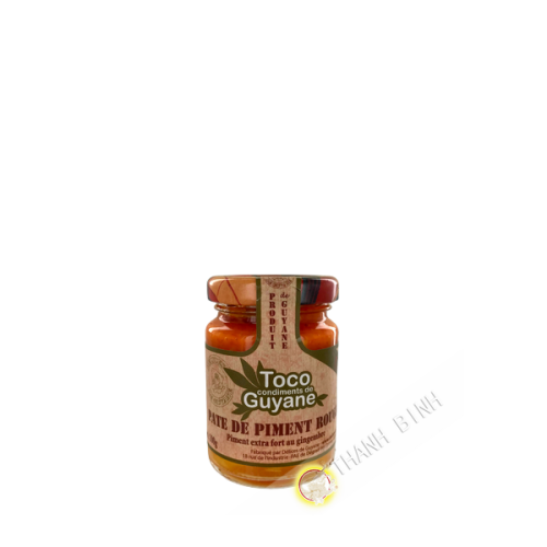 Pâte piment rouge extra fort au gingembre TOCO 100g Guyane