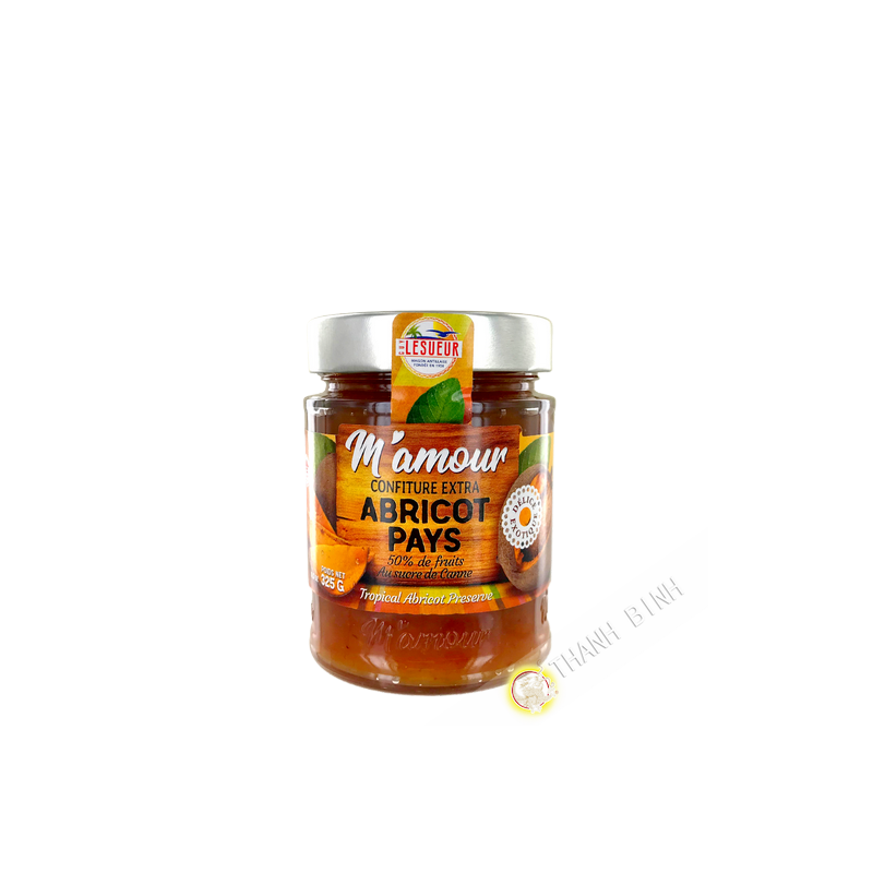 Confiture extra abricot pays M'AMOUR 325g Guadeloupe