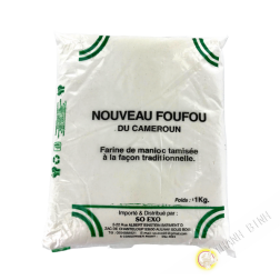 Farine de manioc tamisée Foufou SO EXO 1kg Cameroun