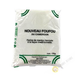 Farine de manioc tamisée Foufou SO EXO 1kg Cameroun