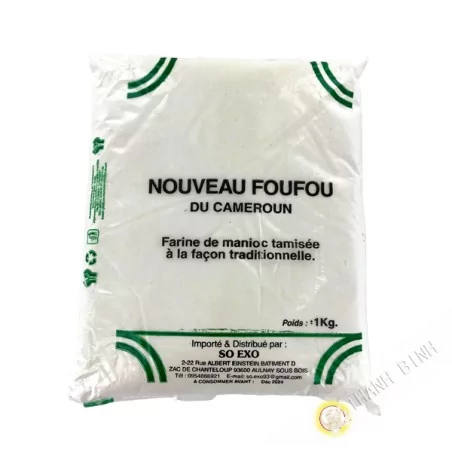 Farine de manioc tamisée Foufou SO EXO 1kg Cameroun