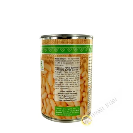 Haricots blancs nature ROYAL BOURBON 400g Réunion