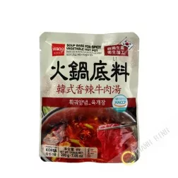 Base de soupe pour pot-au-feu aux légumes pimentés Yugkaejang WANG 200g Corée