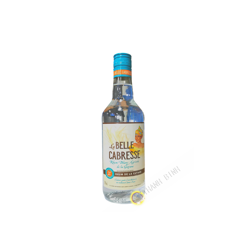Landwirtschaftlicher weißer Rum LA BELLE CABRESSE 700 ml 50° Guyana Landwirtschaftlicher weißer Rum LA BELLE CABRESSE 700 ml 50° Guyana