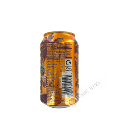 Bière gingembre sans alcool 330ml Pays Bas