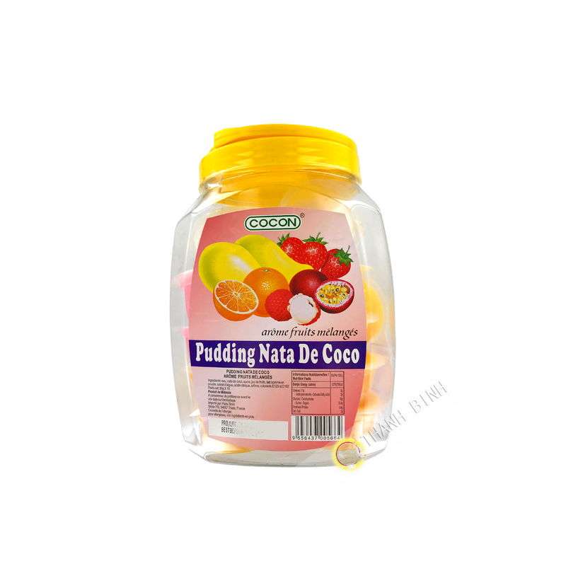 Gelatina de pudín de nata y coco con frutas exóticas COCON 16udsx80g Malasia