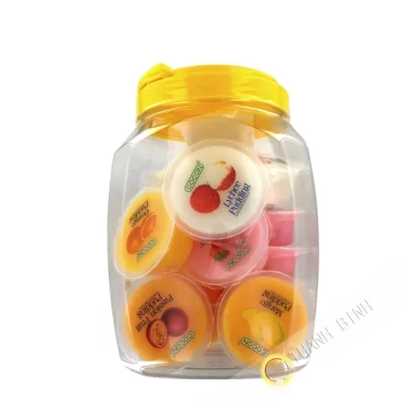 Thạch pudding dừa nata trái cây ngoại COCON 16pcsx80g Malaysia