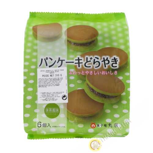 Pancake dorayaki matcha green tea and red bean Dorayaki Matcha MARUKYOU 310g Japan