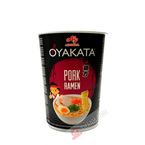Oyakata cup AJINOMOTO Pork Ramen noodle soup 63g Japan