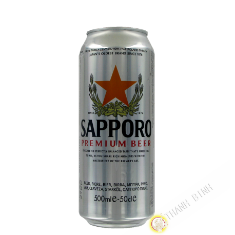 Lata de cerveza japonesa SAPPORO 500ml Japón