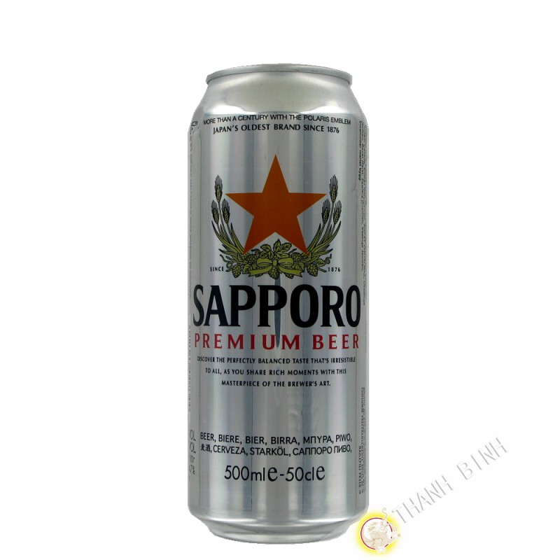 Lata de cerveza japonesa SAPPORO 500ml Japón