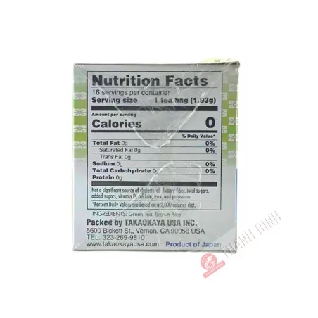 TAKAOKAYA Genmaicha Tea 31g Japan