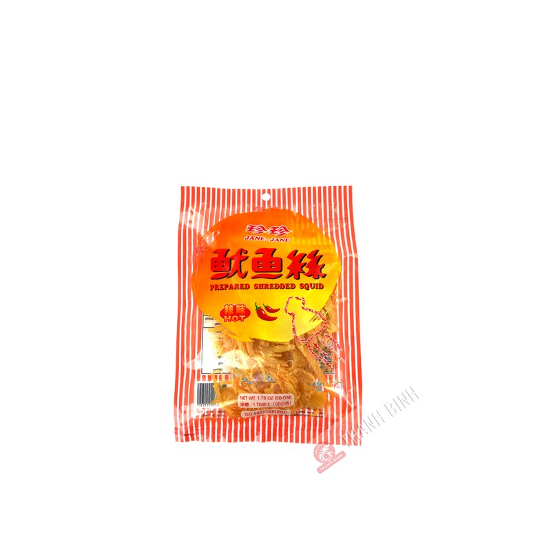 Seiche préparé épicé JANE JANE 50g Taiwan