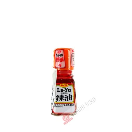 Huile sésame pimenté La-yu S&B 33ml Japon