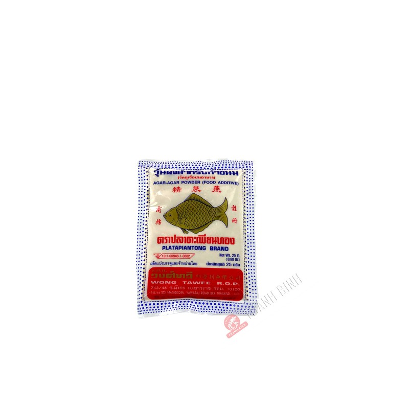 Agar agar en poudre PLATAPIANTONG 25g Thaïlande