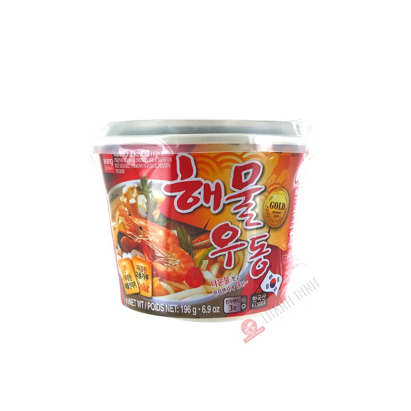 Udon frutti di mare sapore tazza WANG 196g Corea