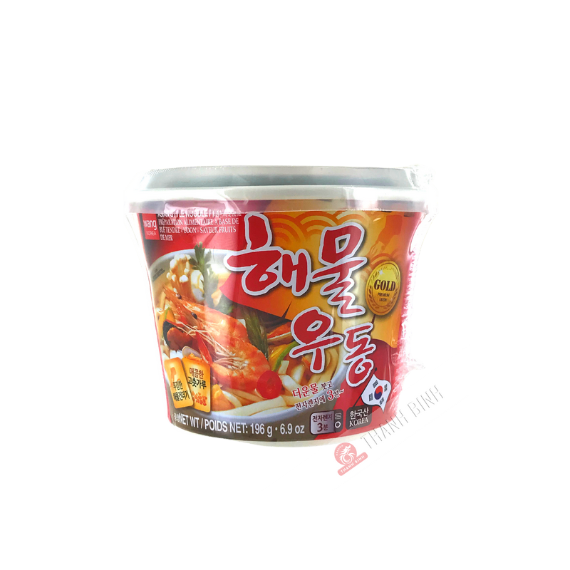 Udon Meeresfrüchte-Geschmacksbecher WANG 196g Korea Udon Meeresfrüchte-Geschmacksbecher WANG 196g Korea